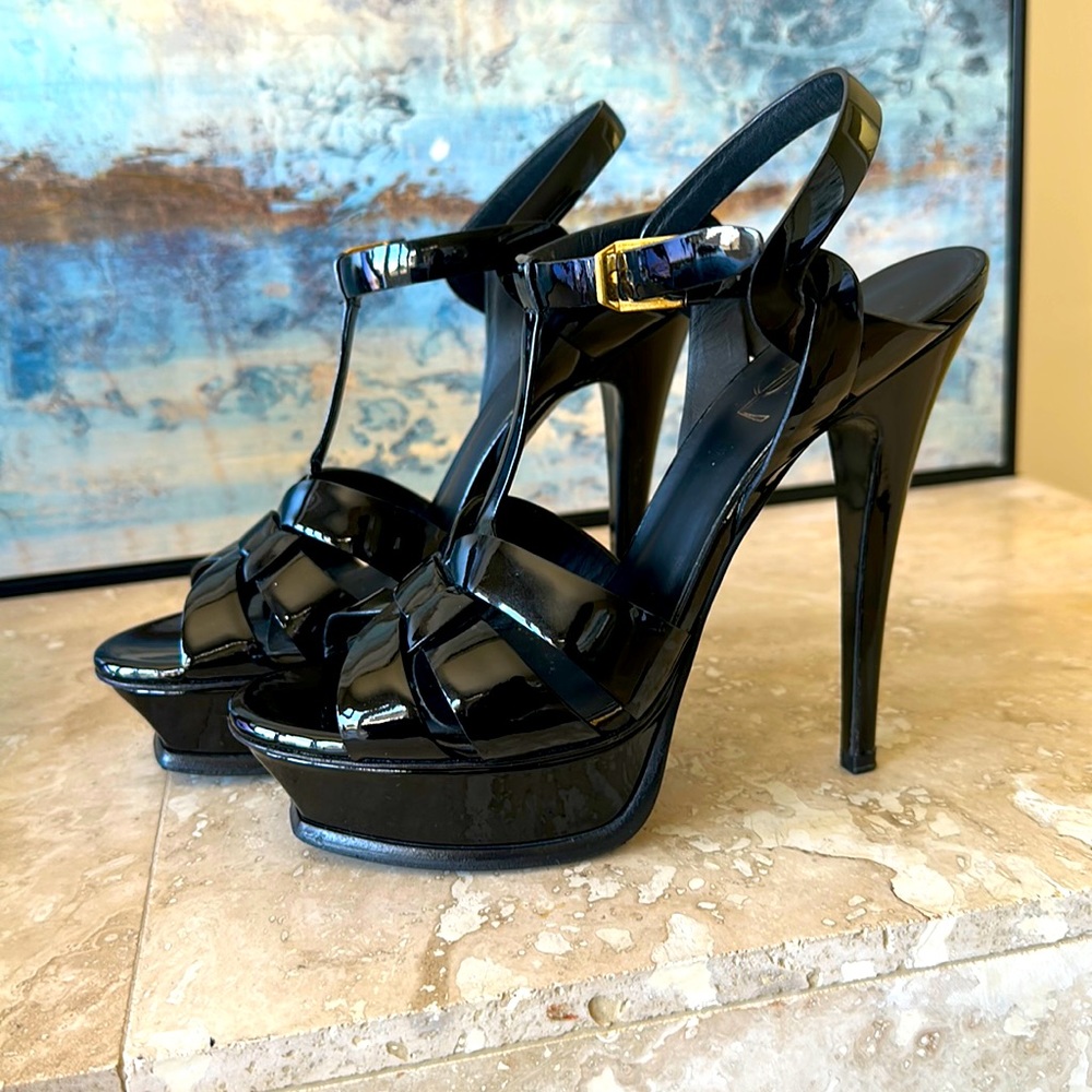 YSL Tribute Platform Sandals